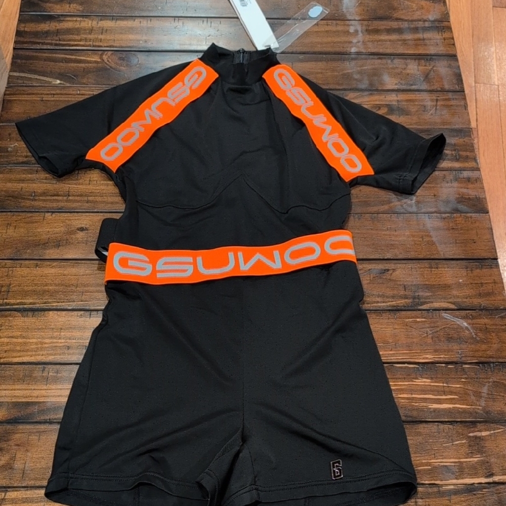 GSUWOO Reflective Band Catsuit Shorts Romper Playsuit Shop So Real
